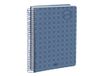Liderpapel A6 2024 Spiraalplanner met weekoverzicht, polypropyleen, papier, 70 g, blauw