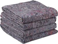 Merkloos Relaxdays Opslagdeken - Set van 4 - 150 x 200 cm - Herbruikbaar - Vlies - Grijs