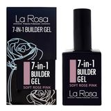 LaRosa 7-in-1 BUILDER GEL in een Fles – Versterkende Gel 15ml voor Nagelverlenging, Langdurige Base/Top Coat - ZACHTROZE