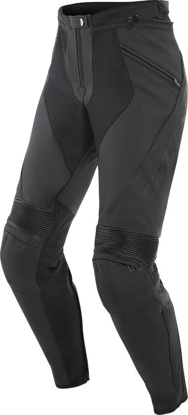Dainese PONY 3 S/T BLACK MATT LEATHER MOTORCYCLE PANTS 25 - 8051019238818