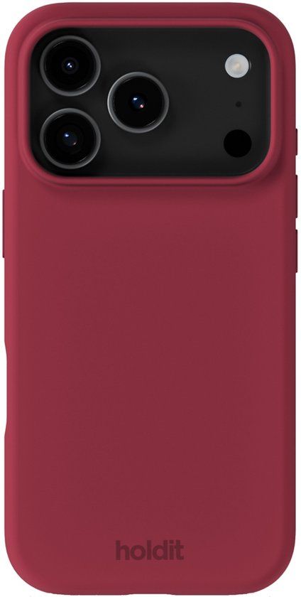 Holdit Silicone Case voor Apple iPhone 17 Pro - Red Velvet