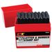 PERFORMANCE TOOL W5421 36 Stuk 1/8" Stalen Letter/Nummer Stempelen Set