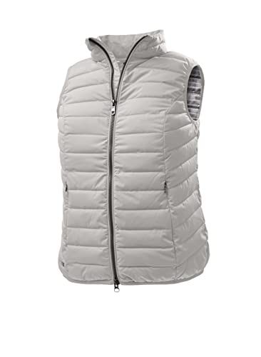 STOY Women's Quilted Vest - Light Grey - Plus Size