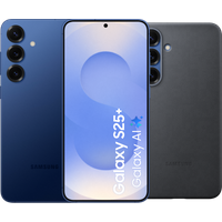Samsung Galaxy S25 Plus 256GB Dark Blue 5G + Samsung Kidsuit Back Cover Black