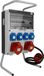 Doktorvolt Répartiteur de chantier avec fiche, 16A, 32A, 4x230V, sur pied. Répartiteurs de courant mobiles. Répartiteurs de courant TGD-S/FI, 32A, 16A, 4x230V. Répartiteurs de courant muraux avec fusibles VDE. Doktorvolt DV-6050-D