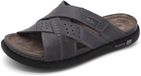 Rohde Grijze Leren Heren Slippers - Grijs - 45