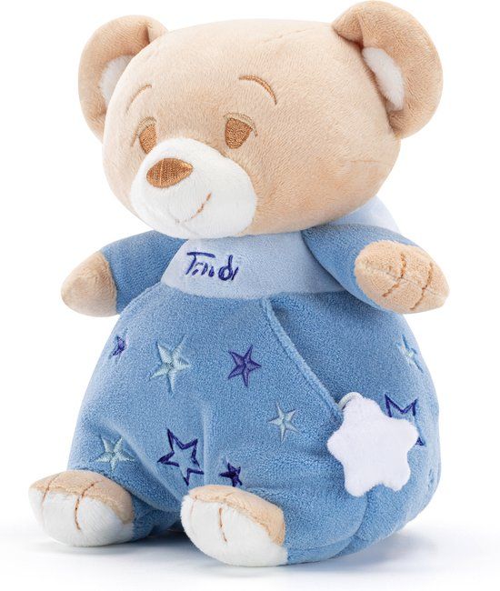 Trudi - Teddybeer met lichtblauwe jurk - 18174