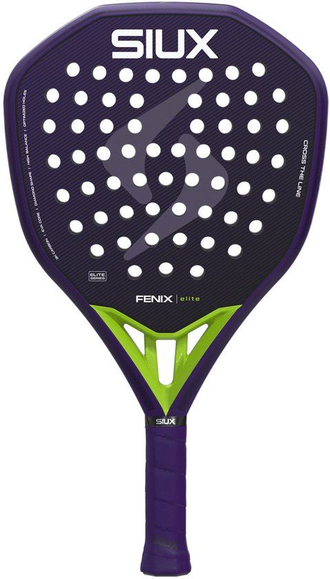 Siux Fenix Elite 6 Padel Racket Diamant Bladvorm Unisex Competitiespeler 365-375 gram Paars Polyester L0