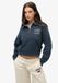 Superdry - Athletic Collared Halve Rits Trui - Dames - Katoen - Blauw