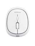 NILOX Souris sans fil double mode Bluetooth 5.2 et 2.4 GHz, blanc
