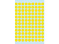 HERMA Etiket 1841 rond 8mm geel 540stuks