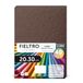 m-office Kleurrijke luiers, vilt om te knutselen, naaien en patchwork, materiaal voor scrapbooking en decoraties, set voor doe-het-zelf, handwerk en knutselen, 20 x 30 cm (donkerbruin, 40 stuks)