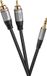 Celexon 1000015594 audio kabel 7,5 m 2 x RCA 3.5mm Zwart