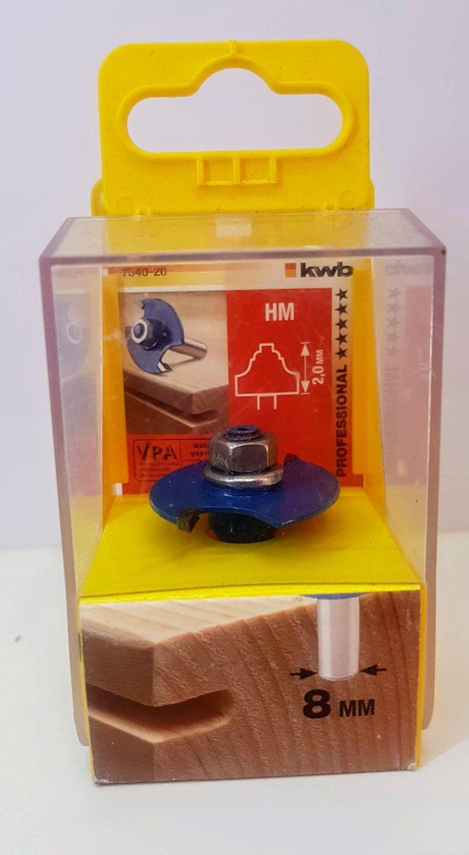 kwb 7540-20 slijpfrees HM met spanschacht