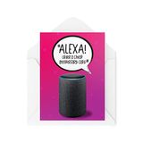 Grappige Alexa Grappige nieuwigheid wenskaarten | Alexa Bestel een goedkope jubileumkaart | Anniversary Partner Vrouw Echtgenoot Alexa Goedkoop Smart Home | CBH1189