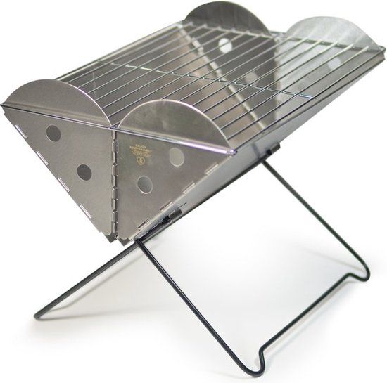 UCO Grill- and Firepit - Opvouwbare Barbecue - Zilver - RVS