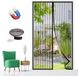 Moustiquaire magnétique pour portes, noir, 70x200 cm, protection contre les insectes