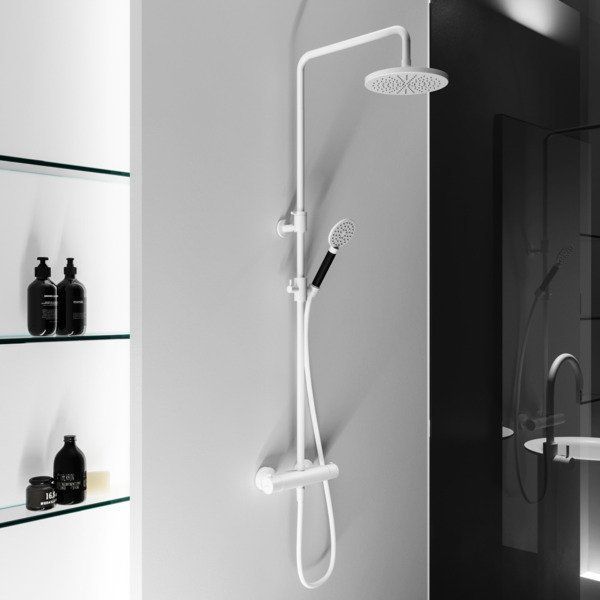 hotbath Cobber Thermostatische StortDoucheset 3S Geborsteld Messing PVD SDS9BBP1