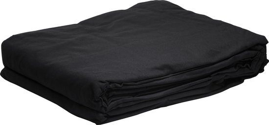 Bresser Uitwasbaar Achtergronddoek BR-9 4x6m Zwart