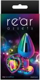 NS Novelties - Rear Assets Multicolor Heart M - Anal Toys Buttplugs Multicolor