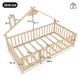 StarTech Berkenhout Kinderbed - Enkelbed - 90 x 190 cm - Natuurlijk Design - Afsluitbaar Veiligheidsrek