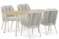 Santika Furniture Santika Nanda/Matale 180 cm dining tuinset 5-delig