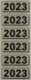 Elba Rugetiket 2023 57x25mm grijs
