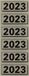 Elba Rugetiket 2023 57x25mm grijs