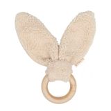 BamBam Eco Friendly Wooden Teething Ring with ears - Unisex - White