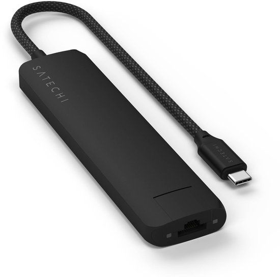 Satechi ST-P7SK interface hub USB Type-C 10000 Mbit/s - Zwart