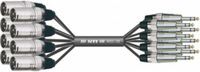 MUSIC STORE Studio Multicore/Eco 8/Kl.-XLR 1,5m / jack sym > XLR male - Analoge multicore kabel