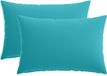 vidaXL - Coussin - Turquoise - Polyester - 2 pièces