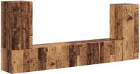 vidaXL Tv-meubelset Oud Hout Bewerkt Hout