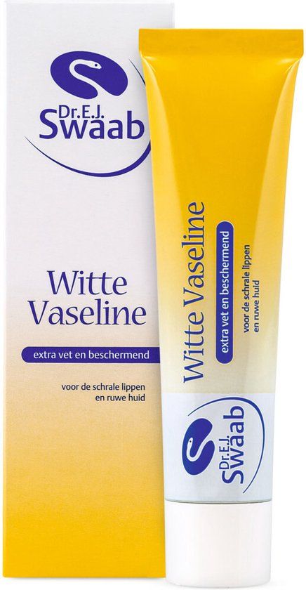 Dr. Swaab Witte Vaseline - 28 gr - Bodycrème - Unisex - Parfumvrij