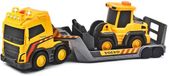 Dickie Toys Volvo Vrachtwagen Met Graafmachine Licht En Geluid 32 Cm Geel Kinderen
