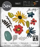 Sizzix Thinlits Snijmal Modern Floristry