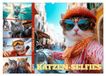 KATZEN-SELFIES Calvendo KATZEN-SELFIES Tierische Reiselust (Wandkalender 2027 DIN A2 quer)