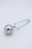 Merkloos Bol Theeknijper 5cm RVS