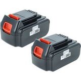 vhbw 2x batterie compatible avec Black & Decker GLC1823L Type 1, GPC1820L H2, GPC1820L H1, GLC1825H1, EPL188KB, GLC2500L outil (4000 mAh, Li-Ion, 20 V)