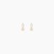 Huey Boucles d'oreilles puces or jaune oxyde de zirconium