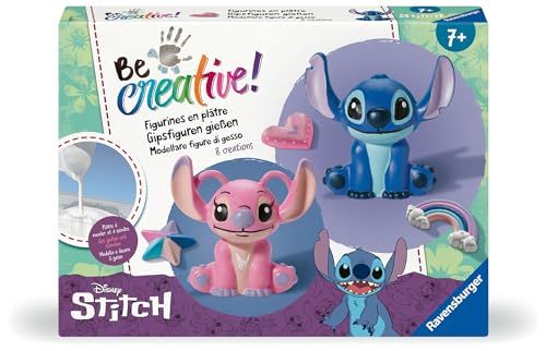 Ravensburger BeCreative Plaster Stitch - knutselset voor kinderen vanaf 7 jaar, gipsfiguren gieten en schilderen voor meisjes en jongens - 23877 - verjaardagscadeaus, maak je eigen decoratie