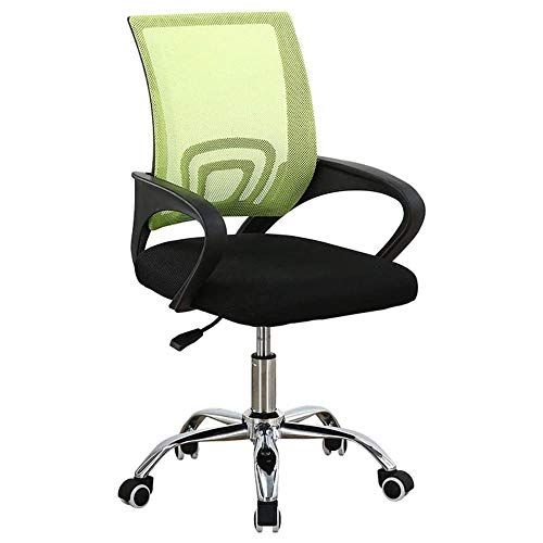 BAKAJI Bureaustoel voor kantoor en kinderkamer - ademende netstof - groen