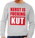 Bellatio Decorations Kersttruien XL Foute kersttrui / sweater Kerst Is Fucking Kut groen voor heren