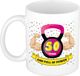 Bellatio Decorations Mok 50 jaar - Roze - Keramiek - 300 ml