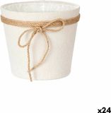 Ibergarden Grondlegger 18 x 16 cm Wit Touw Plastic (24 Stuks)