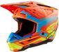 Alpinestars S-M5 Action 2 Helm Ece 22.06 Oranje Fluo Cyaan Geel Fluo Glanzend Maat S