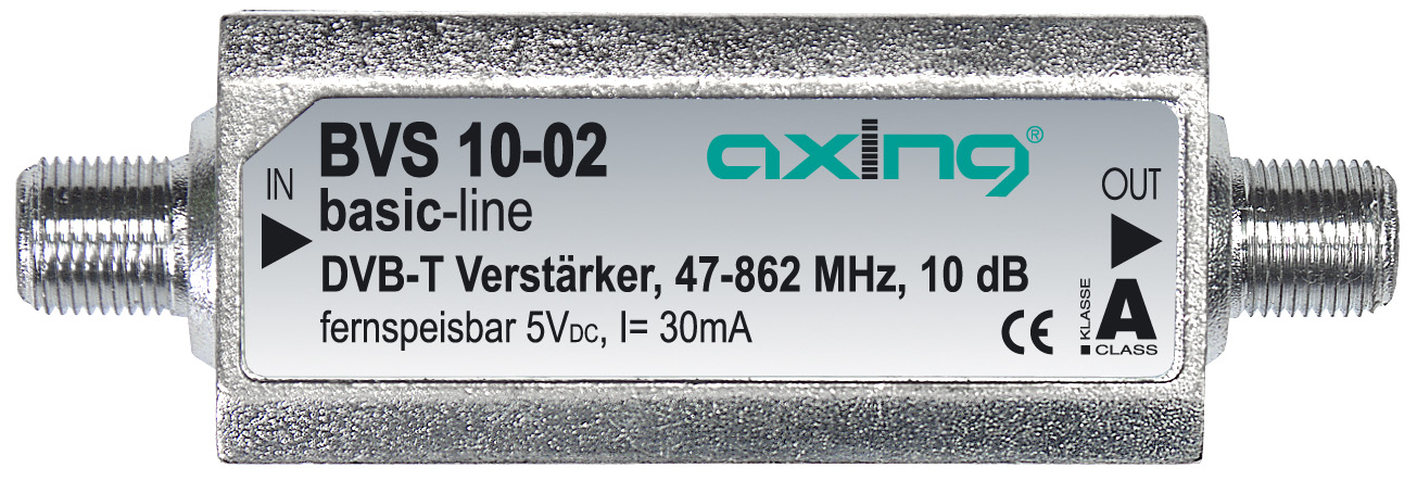 AXING BVS 10-02 Signaalversterker TV metallic