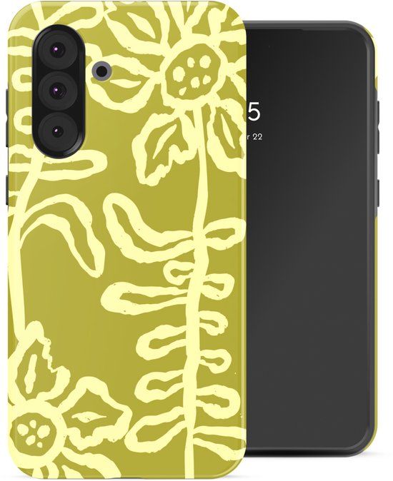 Selencia Hoesje - Geschikt voor Samsung Galaxy A36 / A56 (5G) - Backcover - Chalky Bloom
