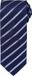 Premier Sports Stripe tie PR784 - Navy / Royal Blue - One size