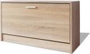 vidaXL Schoenenopbergbank - 80x24x45 cm - Eikenkleurig